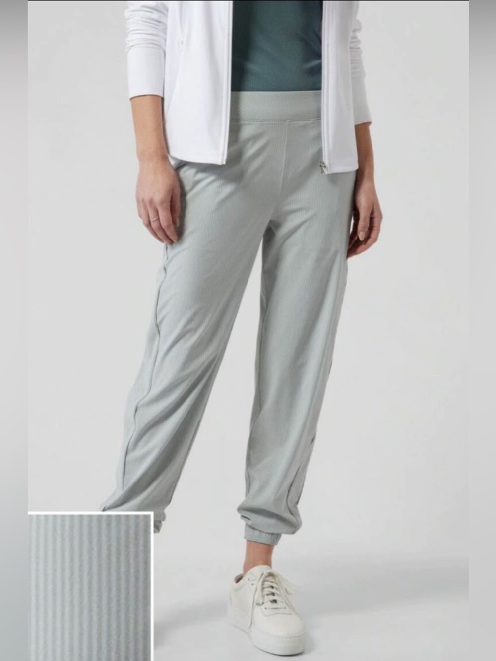 Athleta Brooklyn Lightweight Grey Joggers Size 8